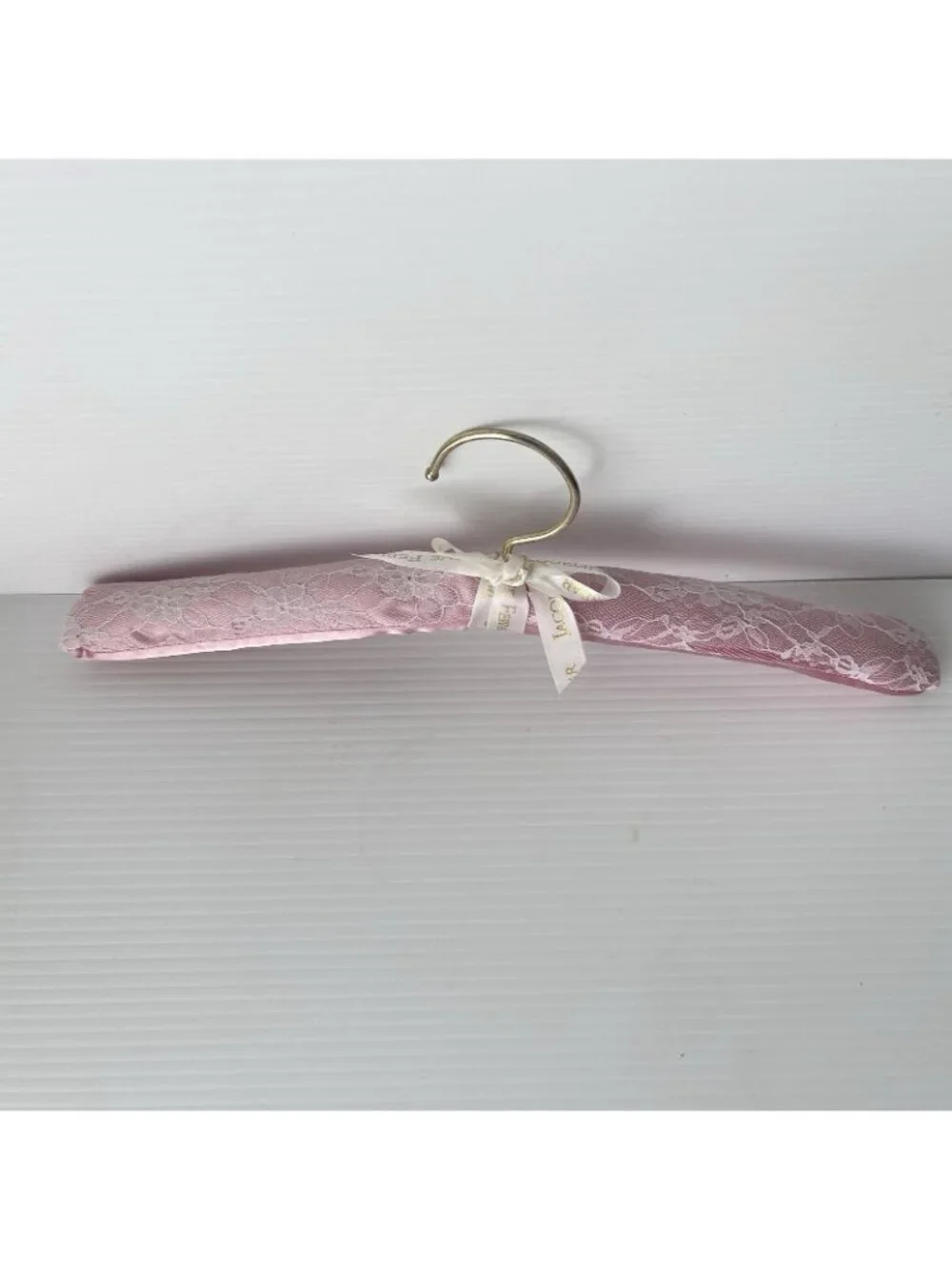Jacqueline Ferrar Lace Clothing Hanger Padded Pink Bridal Wedding Dress Lingerie